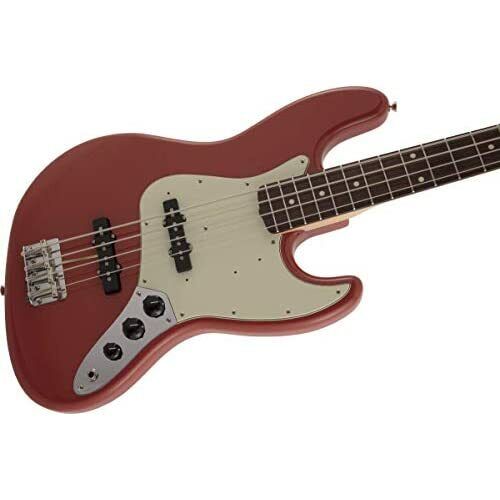 Fender Electric Bass Made in Japan Traditional 60s Jazz Bass Fiesta Red - Picture 3 of 5