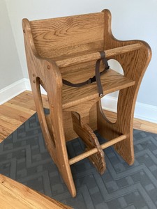 amish rocking horse high chair
