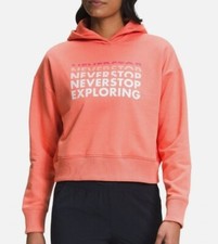 The North Face Logo Play Hoodie Womens "Never Stop Exploring" Long Sleeve Large