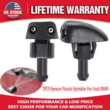 2X Window Windshield Wiper Nozzle Sprayer Washer Spray Nozzle Sprinkler For BMW