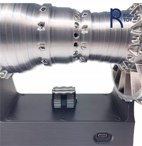 Trent 900 Engine Turbofan Blades Silver White Aircraft Engine Electric Model - Picture 6 of 20
