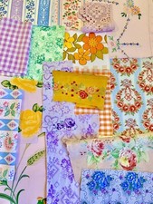 Vintage Fabric Snippets, Inspiration Pack, Creative Craft Pack, Vintage Florals.