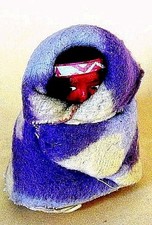 VINTAGE 1920'S SKOOKUM BABY IN BLANKET DOLL