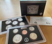 USA: United States Mint Silver Proof Set 2023, 2,91 Dollar, 10 M&uuml;nzen, Silber