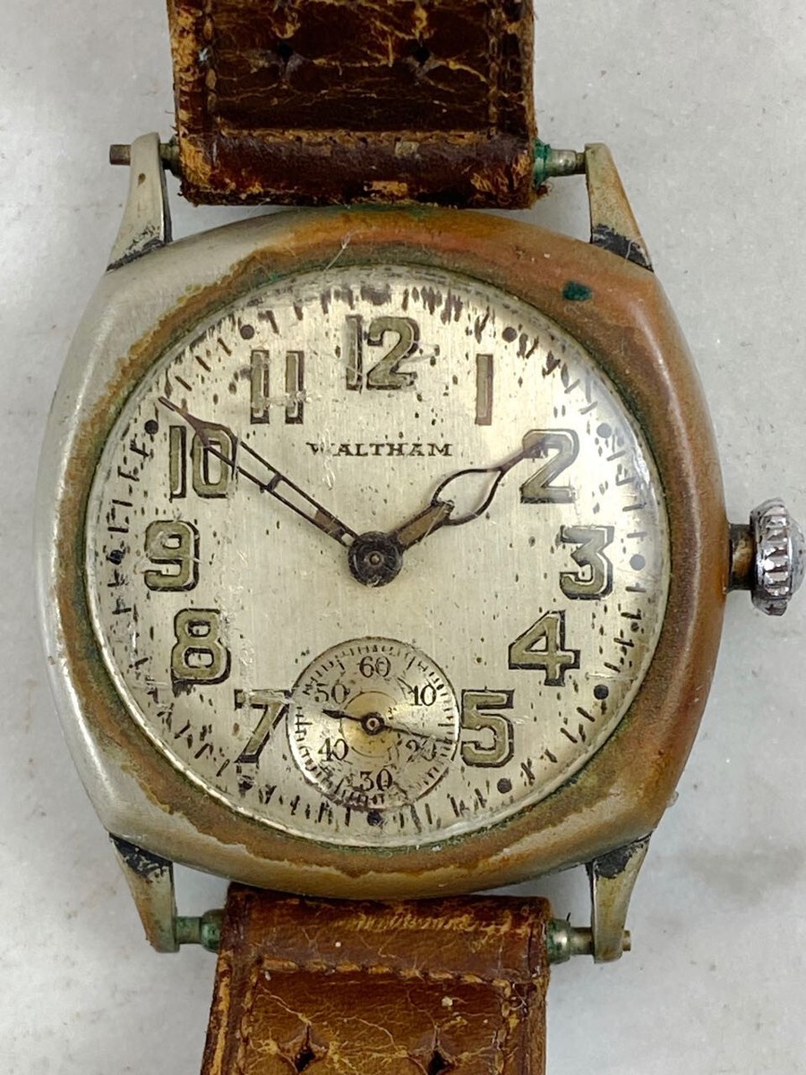 Vintage WALTHAM Military Trench Style Watch. 361 Caliber 1925 RARE