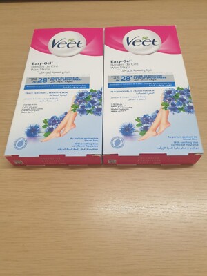 Veet Wax Strips Easy Gel - für empfindliche Haut 12 Streifen x 2 NUR £7,99 PORTOFREI