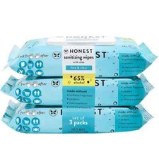 The Honest Company Sanitizing Alcohol Wipes  Kills 99 50 Count Pack of 3 