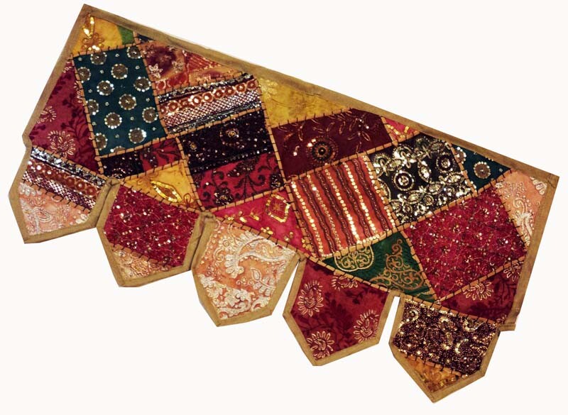Indian Patchwork Embroidered Ethnic Door Decoration Valances Toran Wall Hanging