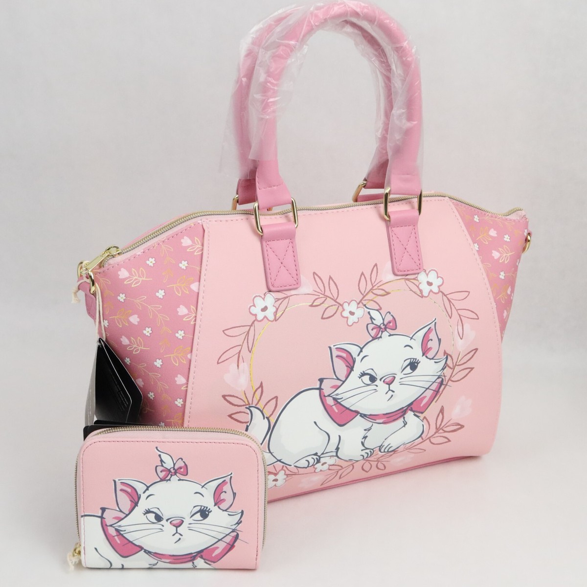 Loungefly Aristocats Satchel Wallet Handbag Purse Bag Crossbody