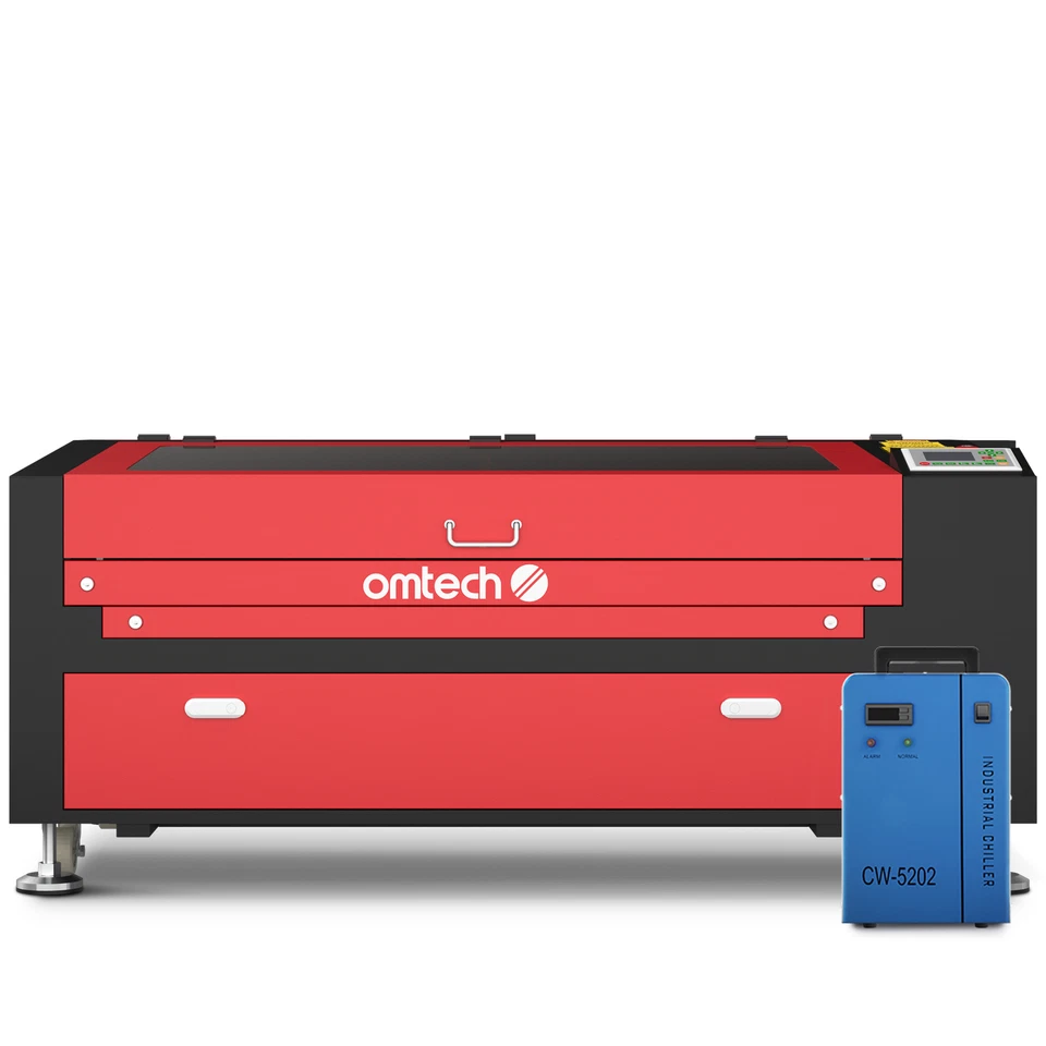 OMTech 100W 24x40 CO2 Laser Cutter Engraver Autofocus with CW5202 Water Chiller