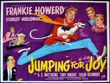 JUMPING FOR JOY 1956 Frankie Howerd, Stanley Holloway, A.E. Matthews UK QUAD