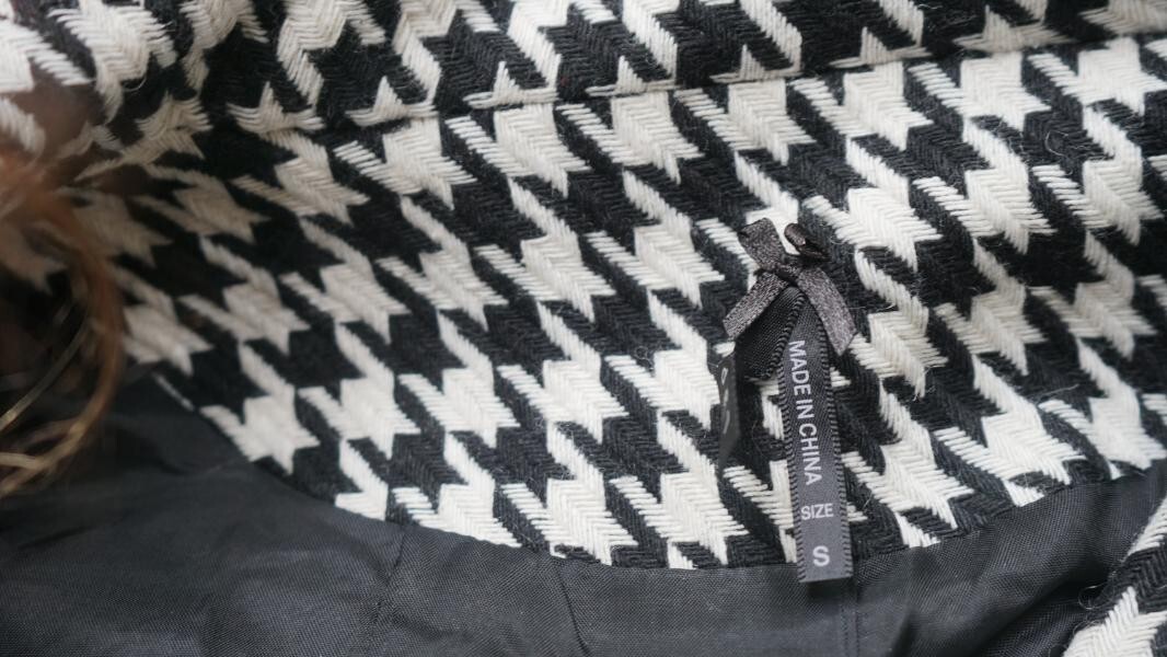 Lapis Houndstooth Blazer Jacket Small - image 8