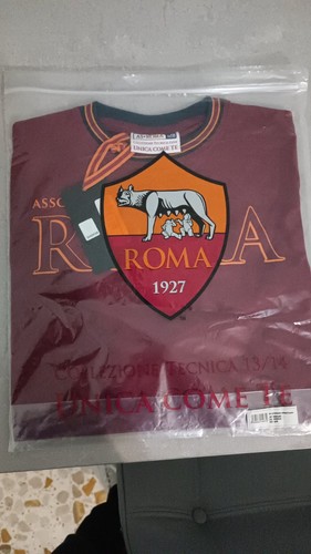 Maglia T Shirt As Roma Bambino 7/8 Anni Ufficiale Stagione 13/14 - Foto 2 di 3