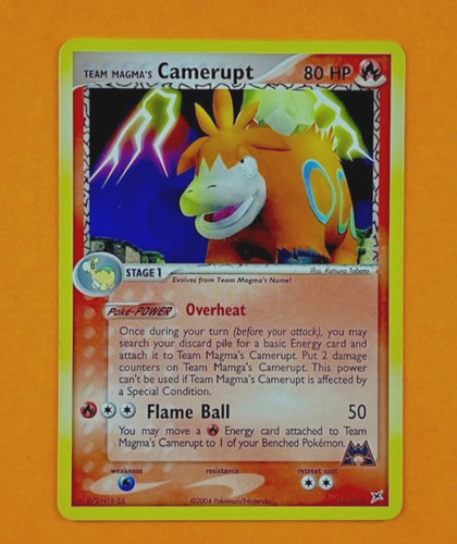 Team Magma's Camerupt 19/95 EX Team Magma vs Team Aqua Regular