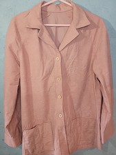 Vintage 70's Long Sleeve Pink Button Jacket Blazer Disco Western XL