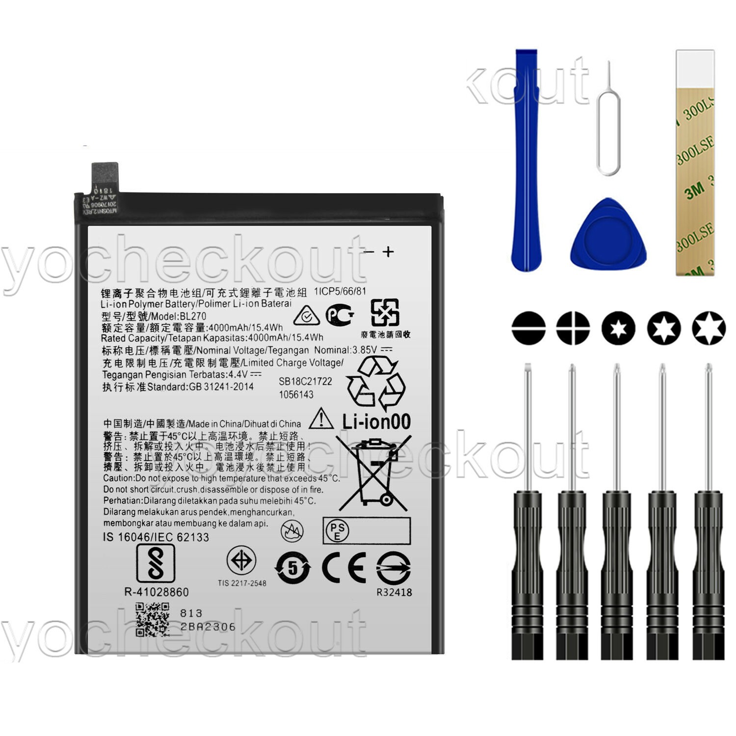 For Boost Mobile For Motorola Moto G6 Play XT1922-7 Replacement Battery BL270