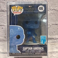 Funko POP! Figura Azul Capitán América 46 The Infinity Saga Serie Artística EN ESTUCHE