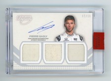 2021 Topps Dynasty Formula 1 PIERRE GASLY Triple Relic Auto #d 02/10