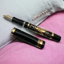 VISCONTI Limited Edition Fountain Pen Belgica Vermeil 41/175, Nib size-M,18k.