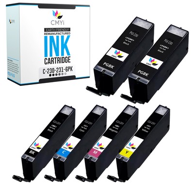 CMYi 6-Pack Compatible PGI-230 and CLI-231 Ink Cartridges for Canon PIXMA TS8820