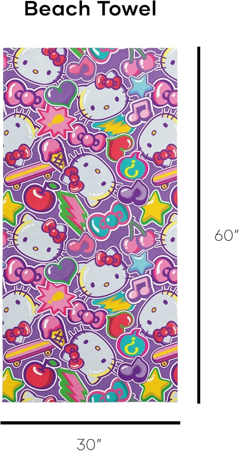 Hello Kitty Microfiber Beach Towel - Cherry Summer