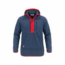 DESO Hooded Fleece Pullover Anorak Navy Red Made in USA Men’s XL- Sold out style