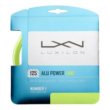Luxilon ALU Power 125 Tennis String - Set, Lime Green 1.25mm,