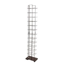 SSWBasics Black Floor Standing Ball Cap Rack and Hat Display Rack - Retail Hat