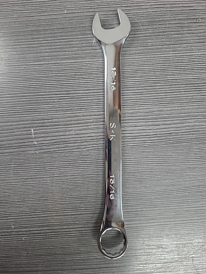SK Hand Tools 88226 13/16" 12pt SuperKrome Fractional Combination Wrench - Image 2 of 2