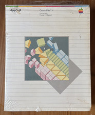 Apple II Quick File II for IIe Only Pascal 1.1 Based - Unused - Mostly Sealed