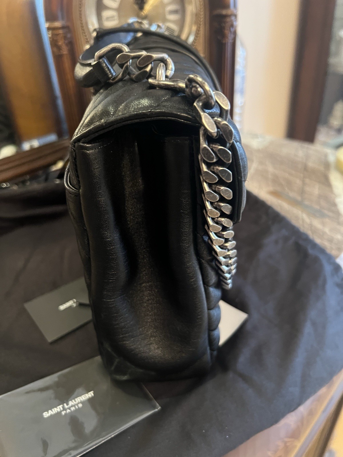 YSL Saint Laurent grande college nero