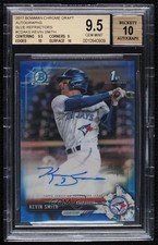 2017 Bowman Draft Chrome Pick Blue Refractor /150 Kevin Smith BGS 9.5 Auto 06z2