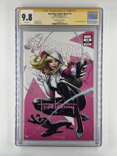 Amazing Spider-Man #15 CGC 9.8 Signed By Tyler Kirkham