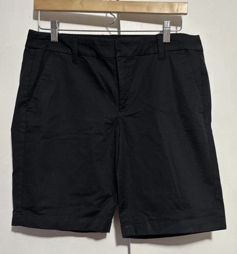 J Crew 9" Frankie Bermuda Chino Shorts Women's Size 14 Black