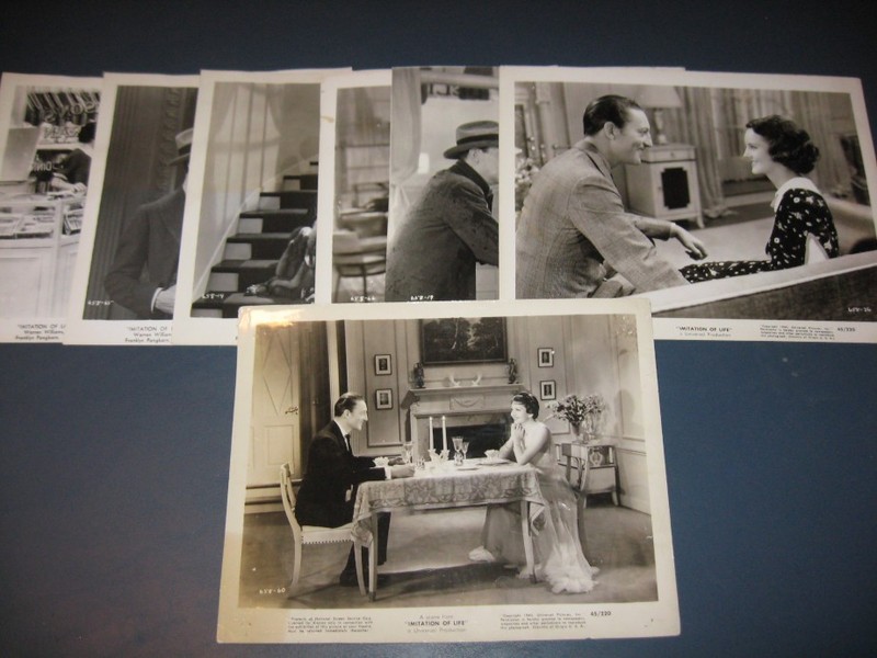 (7) 1934 Universal IMITATION OF LIFE Still LOT Claudette Colbert Racial Identity