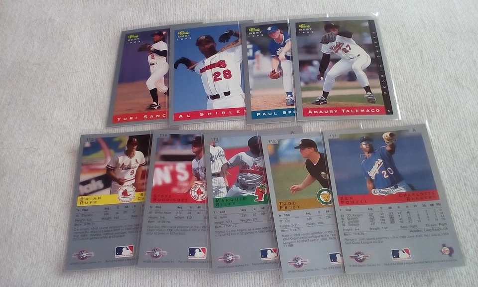 1993 Classic/Best Baseball 100-199 part. set  Pick cards that you may want/need. - Image 2 of 4