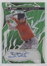 2023 Leaf Eclectic Flash Green Wave 4/5 Zach Dezenzo #F-ZD1 Auto 13u1