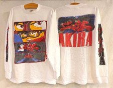 Vintage 1988 Akira 90s Anime Kaneda Biker Cell Long Sleeve Sz.L T-Shirt REPRINT