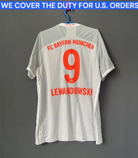 Lewandowski Bayern Munich Jersey 2021 -22 Away Soccer Shirt Adidas Men Size XL