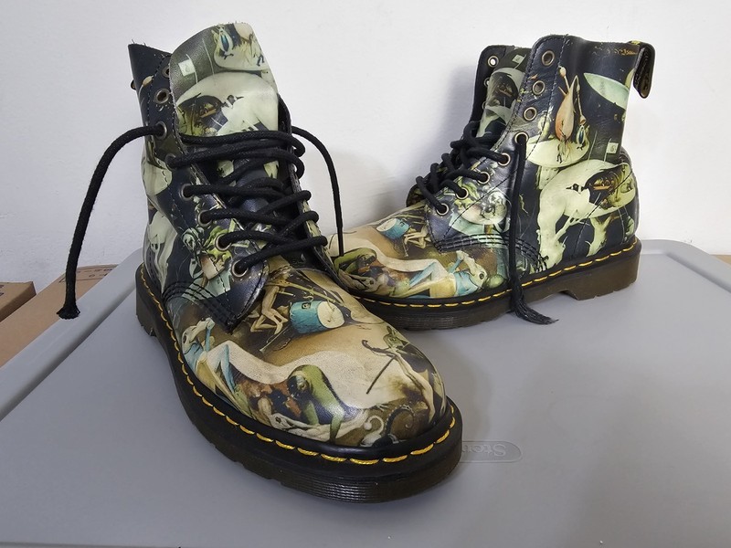 Dr Martens Pascal Hell Boots Hieronymus Bosch Museum Collection READ NO SIZE