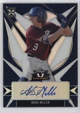 2021 Leaf Valiant Navy Blue 67/75 Noah Miller #BA-NM2 Auto 9cf