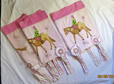 The Company Store Kids Pink Window Valance Horse Set 3 Equestrian 1st Place