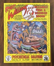 Robert Williams Signed 17x22 Messages From A Drunken Broom 1987 Exhibit Print LE
