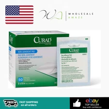 CURAD Sterile Non-Adherent Pad, 3x8 (Pack of 50)