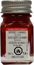 Testors Dark Red 1/4oz. - Hobby and Model Enamel Paint - 1104tt