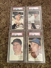 1964 Topps Giants PSA 7 Graded Lot Of 4 - Pascual, Killebrew HOF, Farrell, Hunt