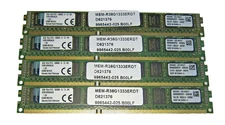 32GB (4x8Gb) Kingston KVR13R9S4L/8 1Rx4 PC3 10600R VLP ECC Registered Server RAM