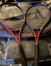 LOT OF 2 W/Bag, PRO KENNEX LONG FRAME Reach Odyssey 110 Oversize Tennis Racquet