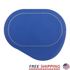 Faux Leather Placemats Waterproof Non-slip Table Mats Dining Room Set of 6 New