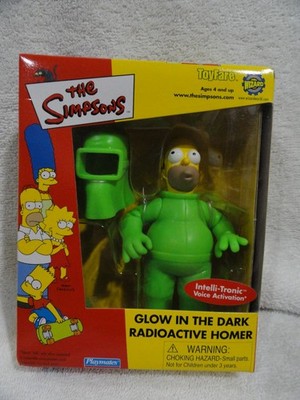 THE SIMPSONS GLOW IN THE DARK RADIOACTIVE HOMER 2000 PLAYMATES EXCLUSIVE